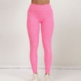 thumbnail image 6 of LEBONYARD Leggings for Women Clearance under $5,Women Patchwork High Waist Stretch Strethcy Fitness Leggings Yoga Pant Pink XL, 6 of 7