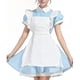 thumbnail image 1 of Disfraz de Alicia en el país de las Maravillas para mujer, disfraz de sirvienta, vestido de cuento de hadas con tocado, 1 of 5
