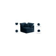 thumbnail image 2 of Meridian Furniture Plush Standard Navy Velvet Modular Corner Chair, 2 of 5