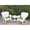 Green, variant on Windsor Resin Wicker 3 Piece Patio Rocker Conversation Set