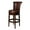 Dark Walnut, variant on Maven Lane 31" Pullman Bar Height Bar Stool- Handcrafted Swivel Bar Stool with Reclaimed Oak Finish and Ronan Stone Vegan Leather - Bring Seamless Style and Comfort to Kitchen Islands, Dining Spaces
