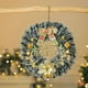 thumbnail image 1 of Ireezec Christmas Wreath with Bow Golden Balls Pinecones, Holiday Floral Door Hanging Decor for Indoor Outdoor Wall Window Decoration, Festive Seasonal Home Accent, 1 of 6