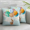 thumbnail image 3 of Orinice Balloons Graphic Decorative Men Women Boy Girl Room Cushion Throw Pillow Cover 24x24in, 3 of 5