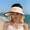 Beige, variant on Deeceymbur Female Style Wide Brimmed Sun Protection Hat with USB Charging Fan Open Top Sun Protection Hat for Outdoor Travel