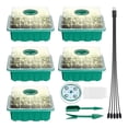 thumbnail image 4 of Bandejas de semillas para plantas de inicio Wdftyju con luz de cultivo Verde 10 Uds, 4 of 6