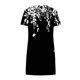 thumbnail image 3 of Mini Vestido de Verano de Manga Corta Cuello Redondo Longitud de la Ternera Media, Fluido Impreso Vestido de Verano Corto Casual, 3 of 5