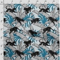 thumbnail image 3 of Soimoi Animals Printed, Cotton Fleece, Fabric by The Yard Sewing DIY Stretch Fabric 56 Inches Wide, WarmFabric for Hats, Coats, Gloves, Blankets, Blue, 3 of 5