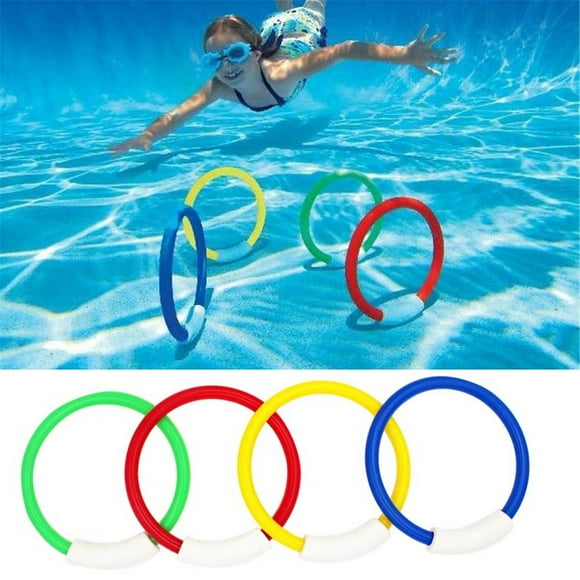 Summer Savings SEMPAI Dive Rings Kids Toy Swimming Pool Beach Game Underwater Water Sport Up to 45% off New Year's Day