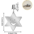 thumbnail image 3 of 6pcs Stainless Steel Tablecloth Clips, Outdoor Tablecloth Weights, Tablecloth, 3 of 5