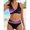 Hot Pink, variant on SMihono Bikinis for Women Summer Two Piece Siwmwear Summer Women's Print Swimsuit Fashion Swimwear Beachwear Bikini Siamese