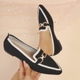 thumbnail image 2 of YOUYEDIAN Flat Shoes for Women Dress Non Slip Slip on Loafers Spring Fall Work Walking Shoes Trendy Closed Toe Orthopedic Shoes (Black), 2 of 4