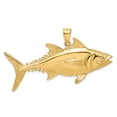 thumbnail image 3 of Solid 14k Yellow Gold 3-D SKIPJACK TUNA FISH Charm Pendant - 23mm x 53mm, 3 of 4