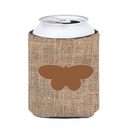 

Butterfly Burlap And Brown Can Or Bottle Hugger