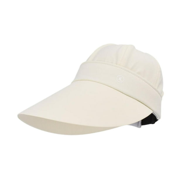 Sombrero para el sol con visera ajustable y portátil para hombres y mujeres, informal, de ala ancha y desmontable. Beige