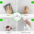 thumbnail image 4 of 1 Pcs Suction Cup Hooks, Small Clear Heavy Duty Vacuum Suction Hooks,Removable Window Glass Door Suction Hangers Reusable Suction Cup Holders for Kitchen Bathroom Shower(Clear), 4 of 9