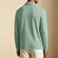 thumbnail image 4 of Kaemgyyd Mens Long Sleeve Shirts V Neck Casual Golf Shirt Fall Fashion Collared Pullover Soft Comfy Clothes（Green,4X-Large）, 4 of 7