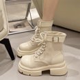 thumbnail image 6 of Bnwani Women Boots Winter Zipper Ankle Warm Outdoor Proof Comfortable Snow Boot White Size 6, 6 of 7