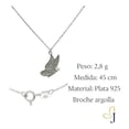 thumbnail image 2 of Collar De Mariposa Para Mujer De Plata 925, Medida 45 Cm, 2 of 5