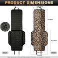 thumbnail image 6 of FOR U DESIGNS Brown Leopard Print Car Seat Covers 2 Pack Automotive Seat Cover Breathable Fabric, Machine Washable, Universal Automotive Seat Cover Fits Sedan SUV Truck Van, 6 of 7