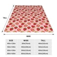 thumbnail image 3 of Vsdgher Strawberries Ultra-Soft Micro flannel Blanket Throw Blankets for Couch Sofa, Bed (4 sizes)-50"x40", 3 of 7
