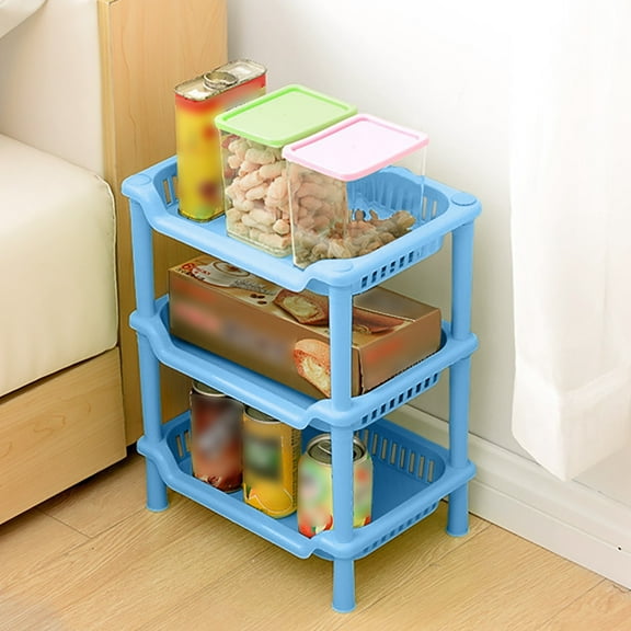 Pot Rack 3 Layer Square Triangular Corner Storage Organizing Caddy Stand For Bathroom, Kitchen Rack