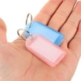 thumbnail image 5 of 40 Pcs Colorful Plastic Key Tag Keychain Luggage Accessories 40pcs Rings with Tags Reusable Label Liggage Labels Fob Colored Item Identifier Identification Travel, 5 of 6