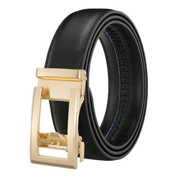 Womens Belt Automatic Leather Belt Mens Western Belt Easy-Click Womens Belt Decorative Waist Belt With-Coloured Buckle No Holes For Business Suit And Dr