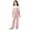 Pink, variant on CPNG Girl's Summer Formal Wear 2 Piece Outfits Teen Girls Puff Sleeve Belted Blouse Top and Bell Bottom Pants Set(Khaki,8 Years)