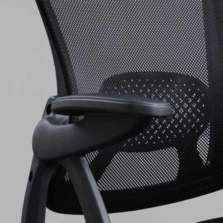 MAINSTAYS ERGONOMIC OFFICE CHAIR WITH ADJUSTABLE HEADREST, BLACK FABRIC, 275LB CAPACITY
