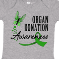 thumbnail image 4 of Inktastic Organ Donation awareness- butterfly green ribbon Boys or Girls Baby Bodysuit, 4 of 5