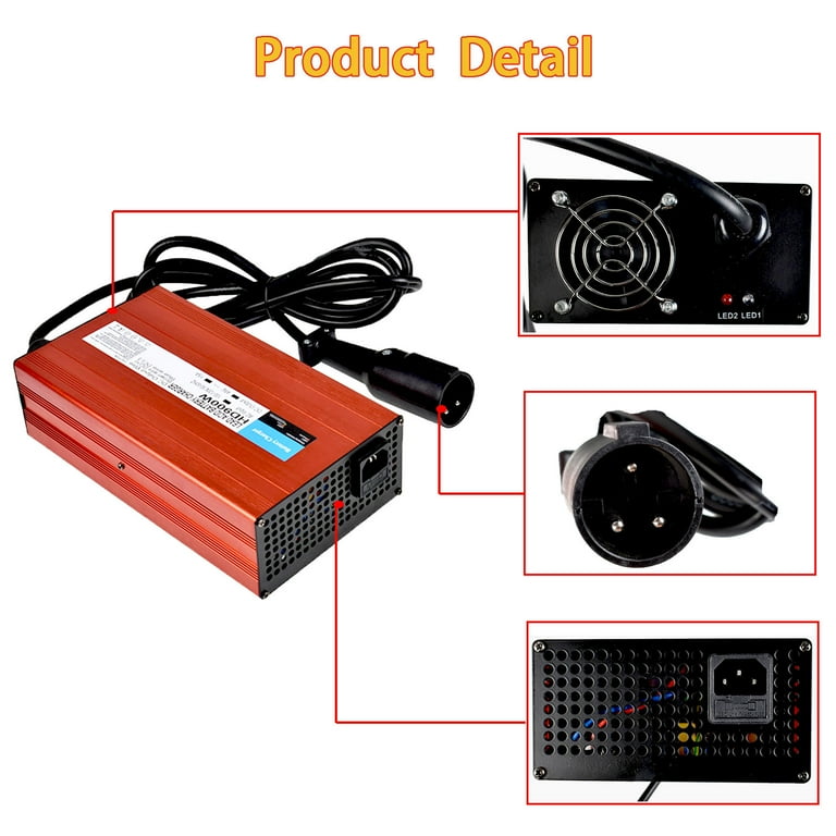 48 Volt 15 AMP Battery Charger for Club Car Golf Carts - Walmart.com