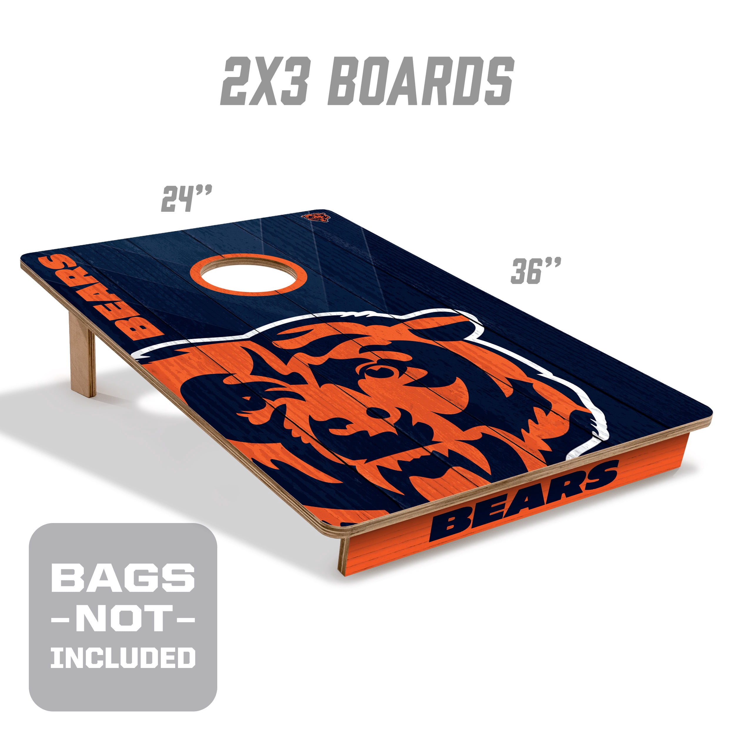 YouTheFan NFL Chicago Bears 2' x 3' Cornhole Game No Bags