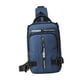 thumbnail image 1 of Bolso bandolera con correa de hombro ajustable para el trabajo, viajes, impermeable, para el pecho Azul, 1 of 9