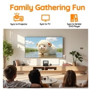 BOIFUN 9.5 Portable DVD Player for Kids, 7.5 Swivel Screen, 5h Battery, Region Free USB/SD/DVD, DVD Player for Car Travel