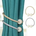 thumbnail image 5 of 4 Pices Magntique Embrasse De Rideaux Boucles De Rideaux Attache Rideau Pour La Bureau Htel Dcoration-le Caf, 5 of 5