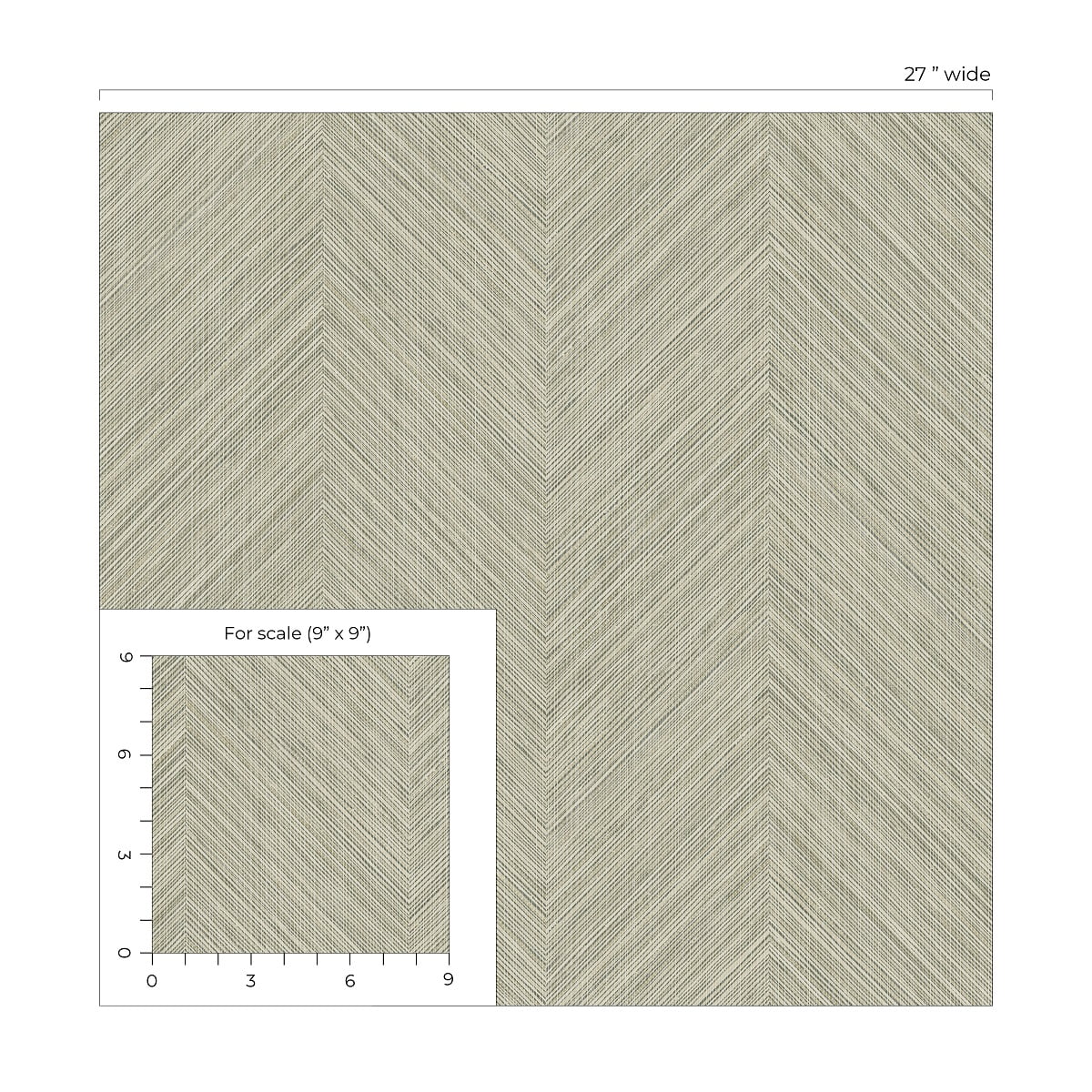 NextWall Neutral Chevron Stripe Peel and Stick Wallpaper