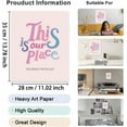 thumbnail image 2 of 1 Pc Music Lyrics Poster Taylor Room Decor Aesthetic This Is Our Place Prints Unframed Music Art Wall Decor Poster for Girls Party Bedroom Decoration 13.78x11.02 Inch, 2 of 7
