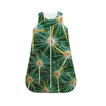 

Cauagu Thorns Of Macro Cactus for Infant Wearable Blanket Unisex Girl Boy Swaddle Transition Sack - Newborn Essentials Sleep Clothes-Medium