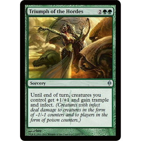 - - Triumph of the Hordes - New Phyrexia, A single individual card from the Magic: the Gathering (MTG) trading and collectible card game.., By Magic: the Gathering