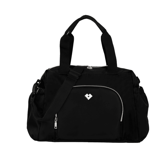 Pañalera para Bebé tipo Maleta de Mano y Bolsa Crossbody LuckyLy UNITALLA Repelente al Agua Bolsas Térmicas Biberón y Cinta Carriola Incluye Cambiador Impermeable negro