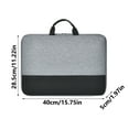 thumbnail image 3 of Laptop Sleeve 16-inch for Laptop/Portable Monitor/Notebook/Tablet with Large Capacity Inside Pockets & Durable Handle-Waterproof/Shockproof-Padded Compartments-Zippered Accessory Storage Grey, 3 of 9