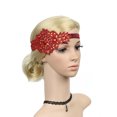 thumbnail image 2 of MSJUHEG Hair Ties Headbands For Women Flapper Great Gatsby Headband Pearl Charleston Party Bridal Headpiece Lady Hair Bands Red One Size, 2 of 5