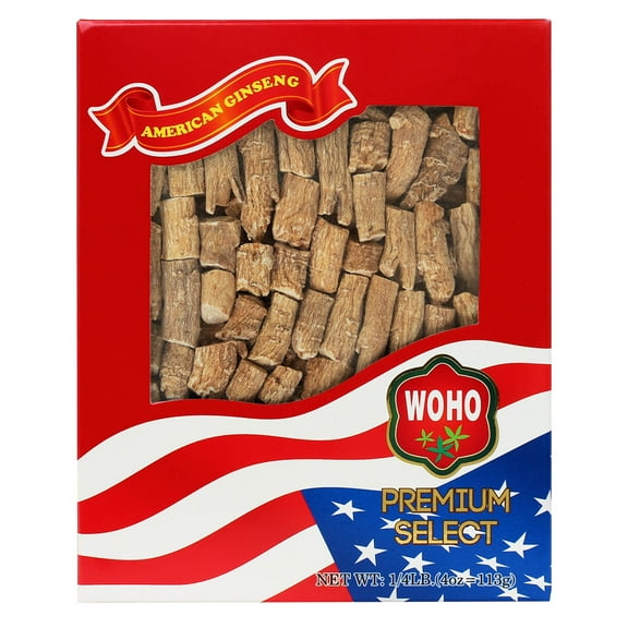 WOHO American Ginseng #122.4 Prong Medium 4oz. Box
