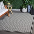thumbnail image 2 of SAFAVIEH Terrace Yadira Geometric Indoor/Outdoor Area Rug, Black/White, 4' x 6', 2 of 11
