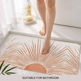thumbnail image 6 of Boho Abstract Sun Doormat Outdoor Entrance 20"x31.5", Modern Beige Sun Light Lines Absorb Moisture Dirt Door Mats, Non-Slip Rubber Backing Floor Mats Indoor, Low-Profile Front Door Rugs, 6 of 9