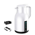 thumbnail image 3 of Hervidor de agua para coche con apagado automático, calentador de agua, botella multifuncional para beber. Blanco, 3 of 7