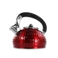 thumbnail image 2 of MegaChef 3 Liter Stovetop Whistling Kettle in Red, 2 of 4