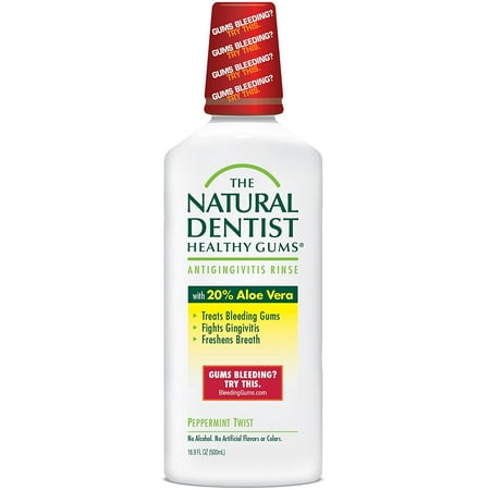 The Healthy Gums Antigingivitis Mouthwash to Prevent and Treat Bleeding Gums and Fight the Gum Disease Gingivitis - Peppermint Twist flavor, The.., By Natural (Best Way To Treat Gum Disease)