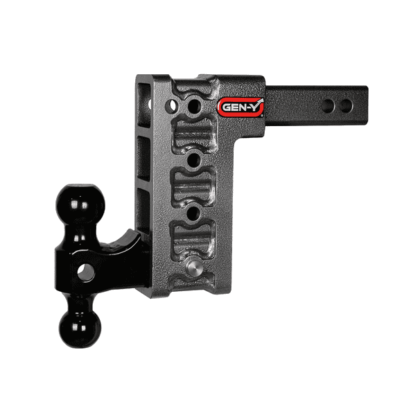 Gen-Y Hitch Trailer Hitch Ball Mount GH-514 MEGA-DUTY; Fits 2 Inch Receiver; 16000 Gross Trailer Weight; Adjustable; Non-Stowable; 7-1/2 Inch Drop/Rise