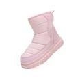thumbnail image 5 of Krdevn Girls Boots,Girls Winter Boots Warm Lined Thick Sole Outdoor Cold Weather Footwear for Kids,Size:11-11.5 Years, 5 of 8